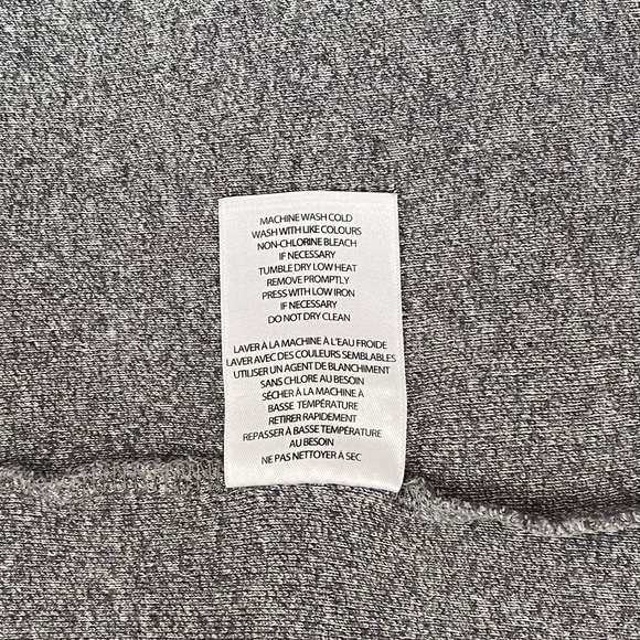 45. SEGMENTS Jersey Cotton Tee-Shirt Womens Size-L Grey Chambray 3/4 Sleeves - Picture 4 of 5